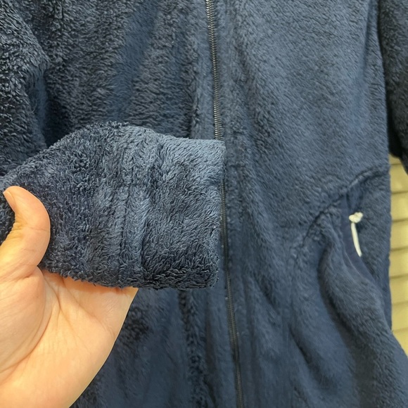 The North Face Navy Blue Zip-Up Fleece Jacket - Picture 3 of 9